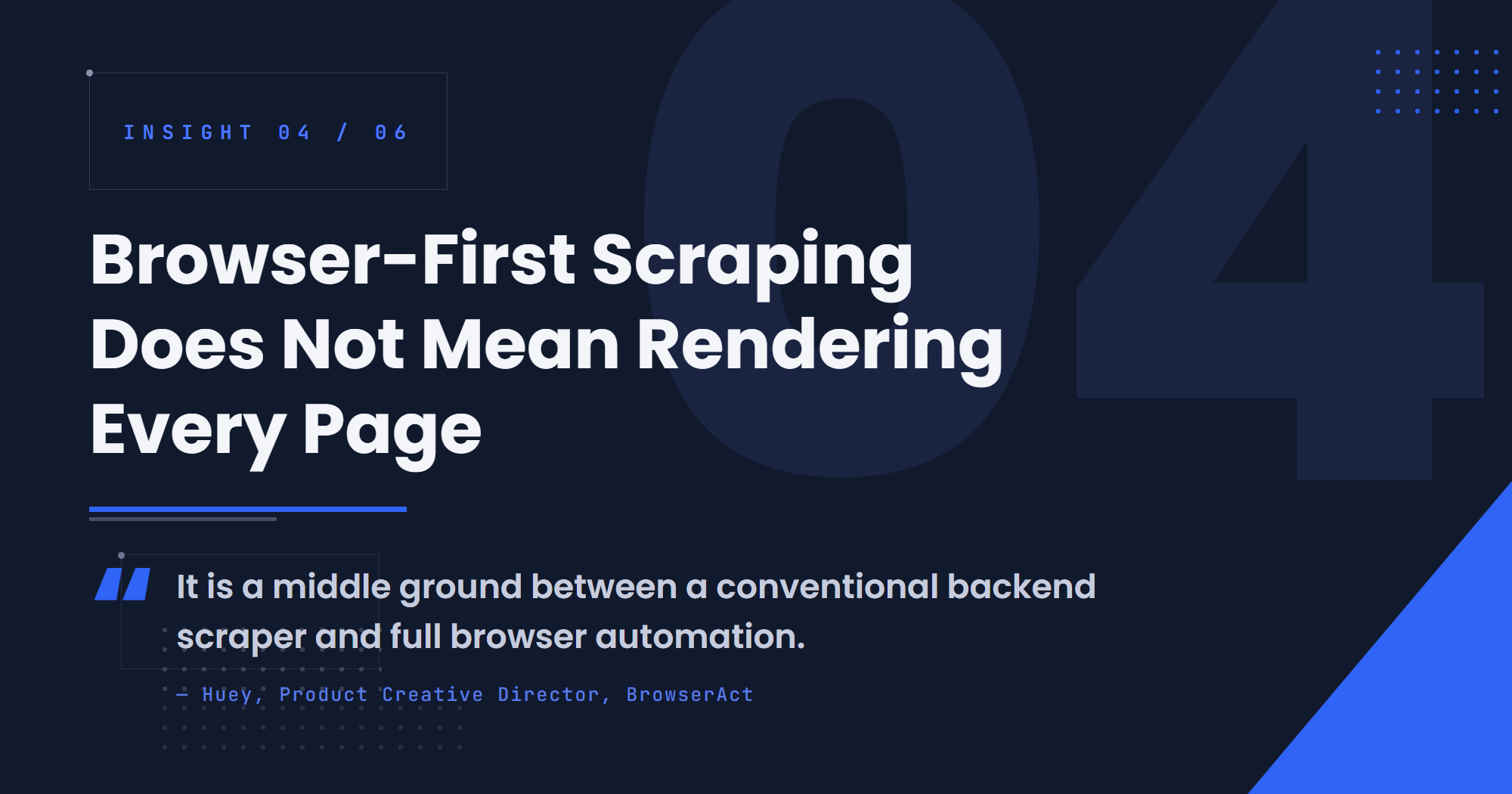 Browser-First Scraping Does Not Mean Rendering Every Page