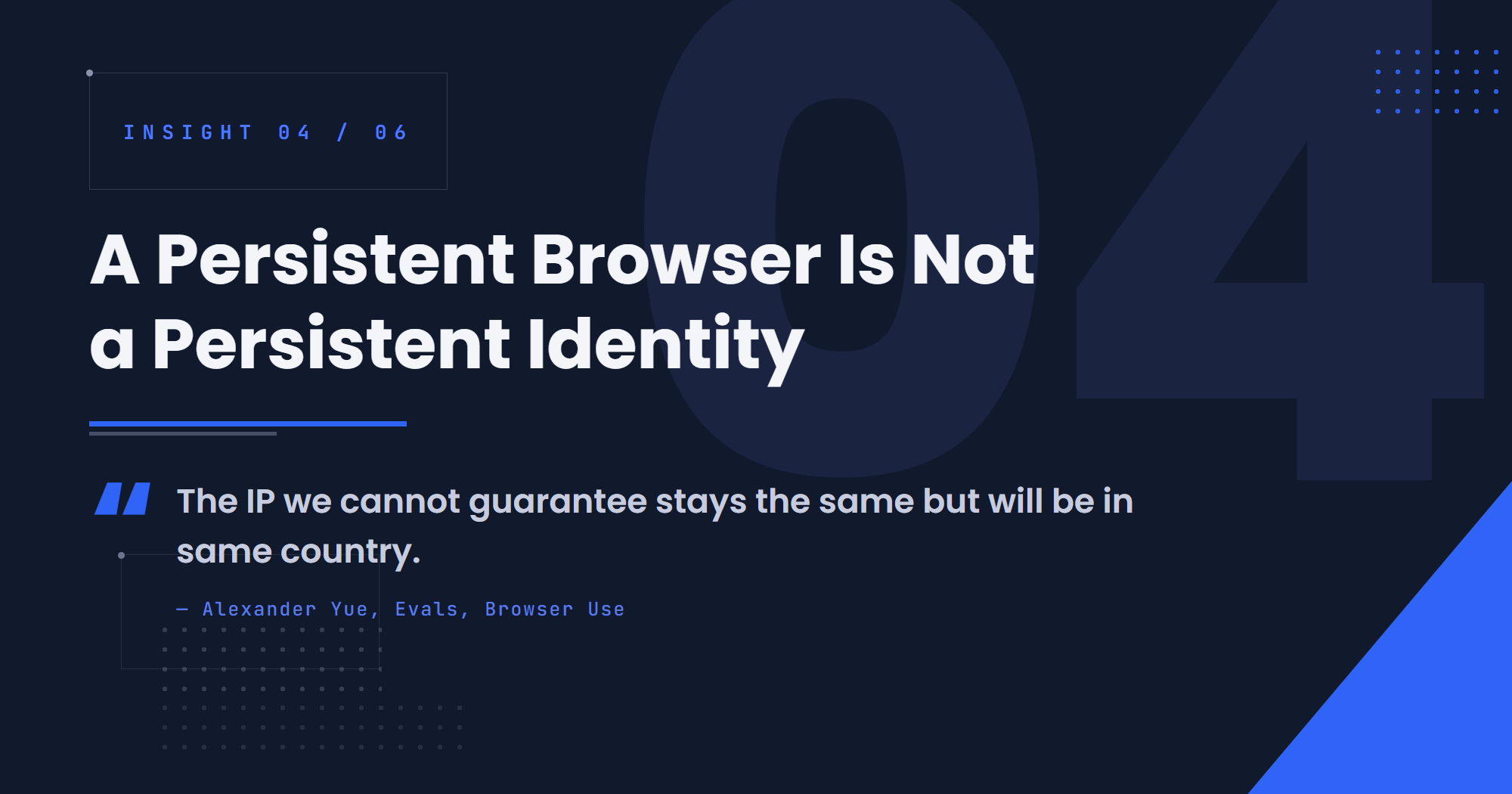 A Persistent Browser Is Not a Persistent Identity