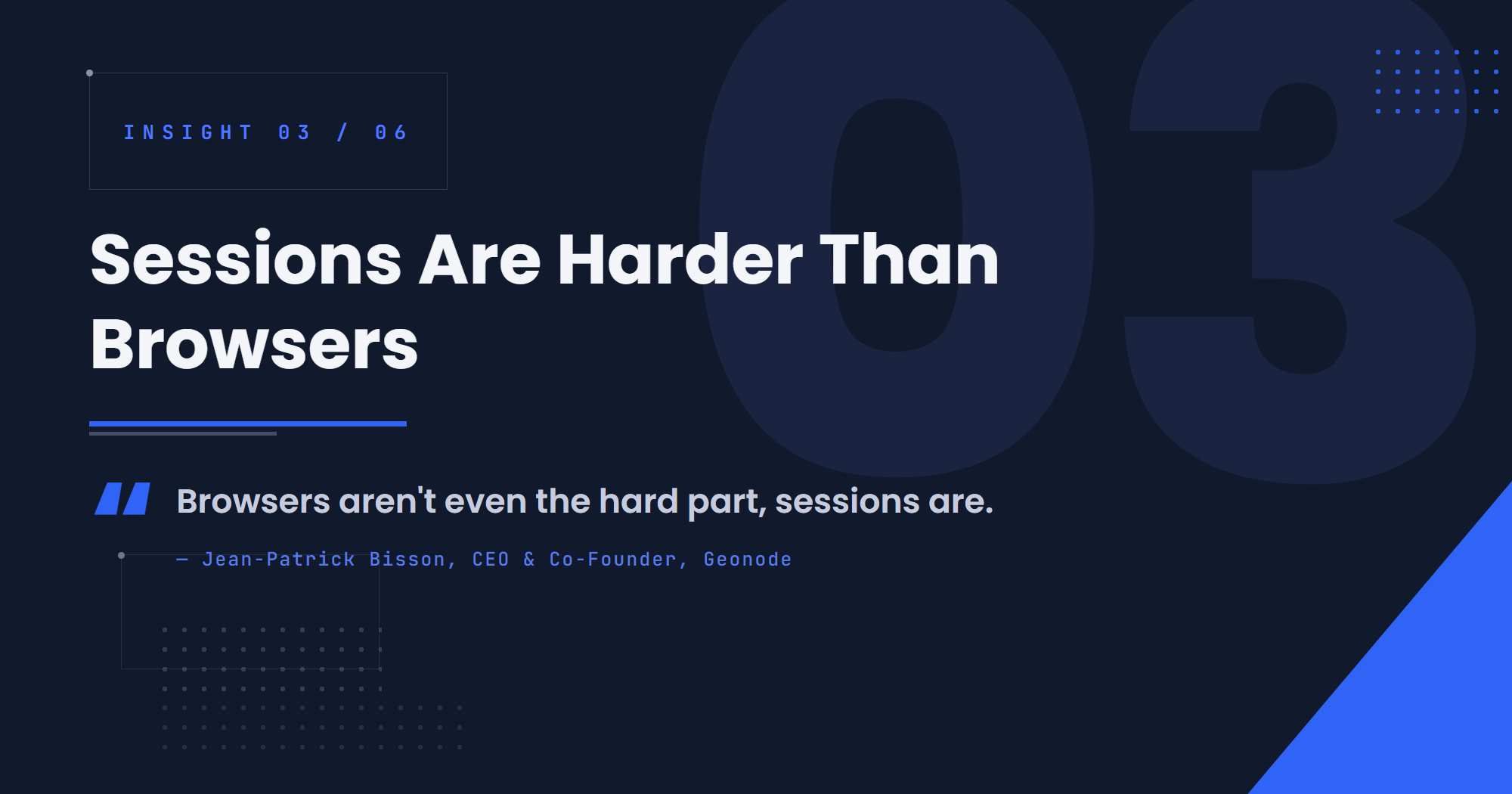 Sessions Are Harder Than Browsers