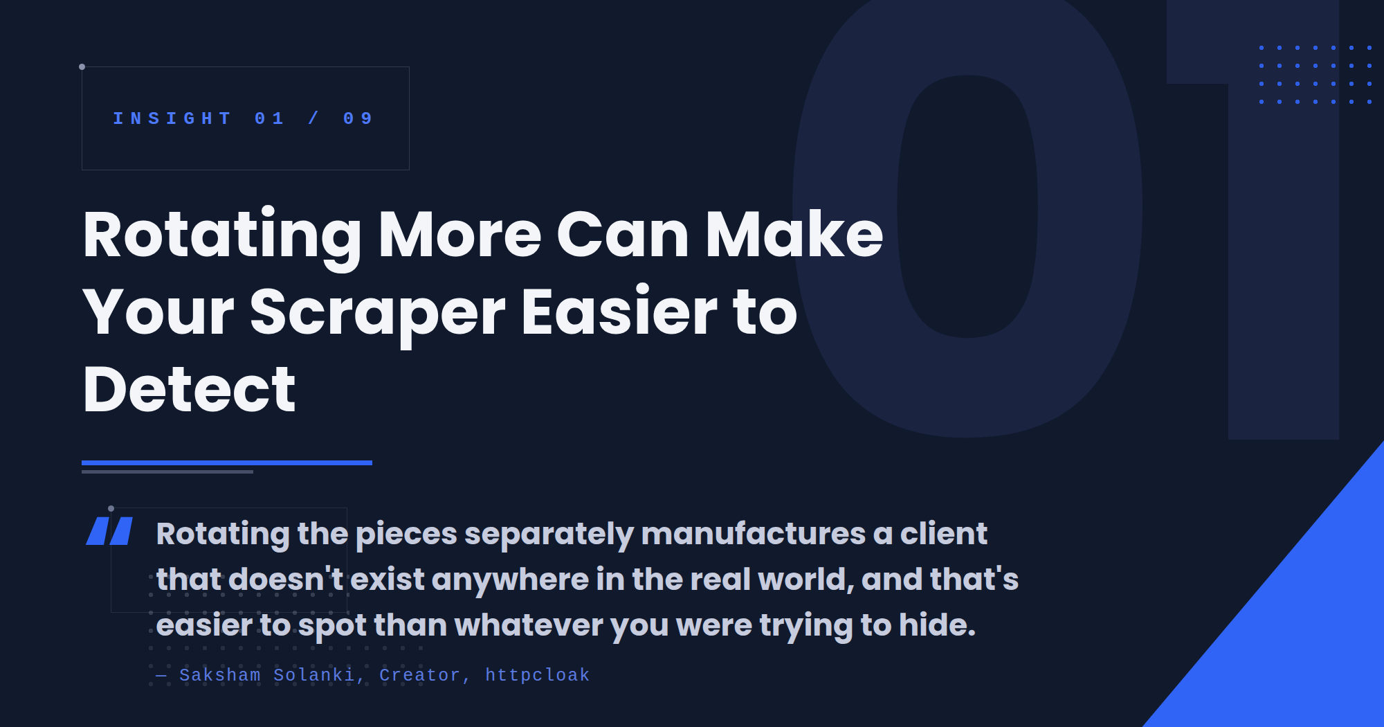 Rotating More Can Make Your Scraper Easier to Detect