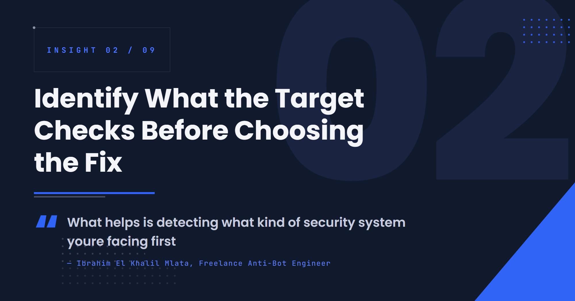 Identify What the Target Checks Before Choosing the Fix
