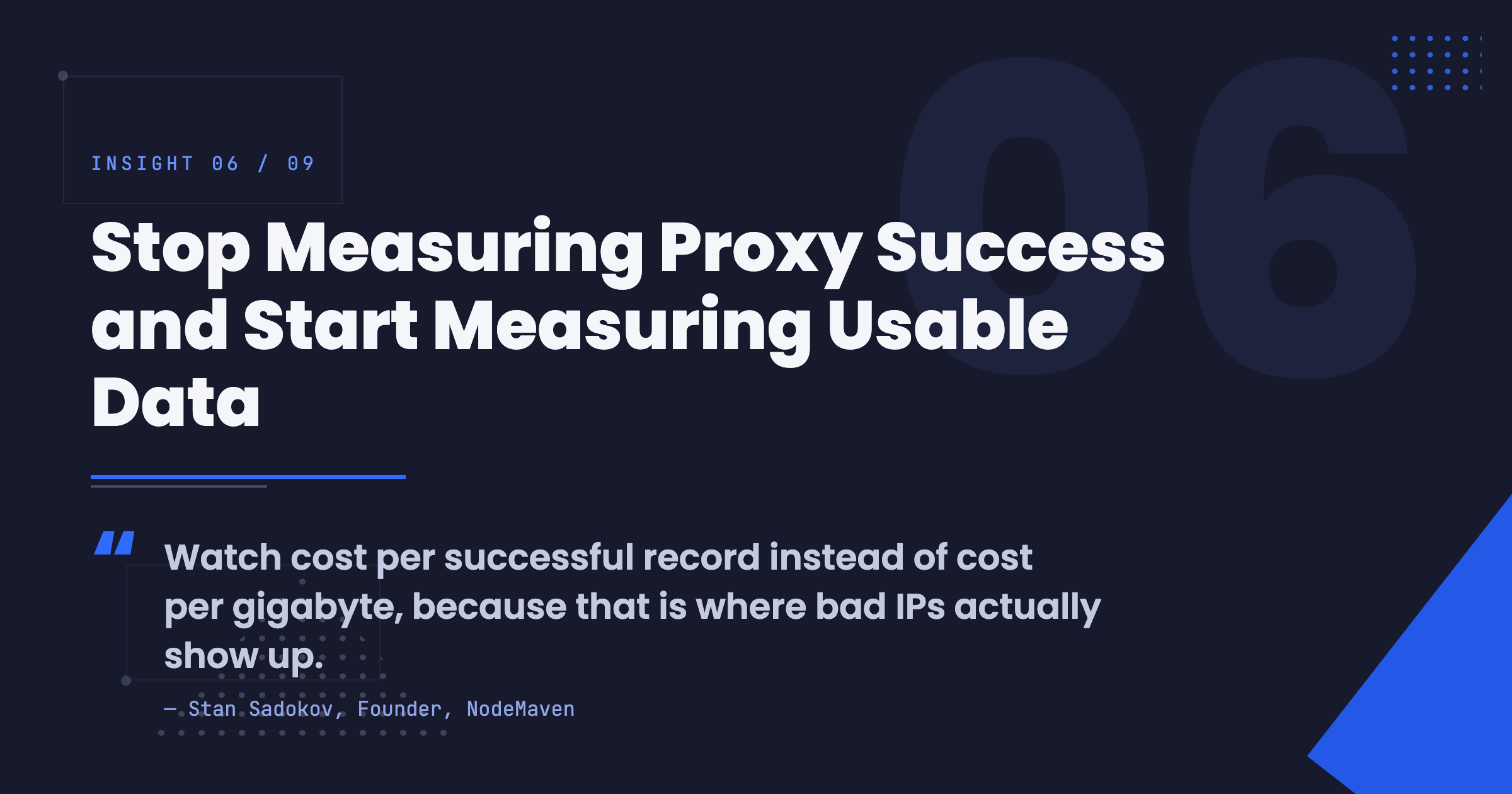 Stop Measuring Proxy Success and Start Measuring Usable Data