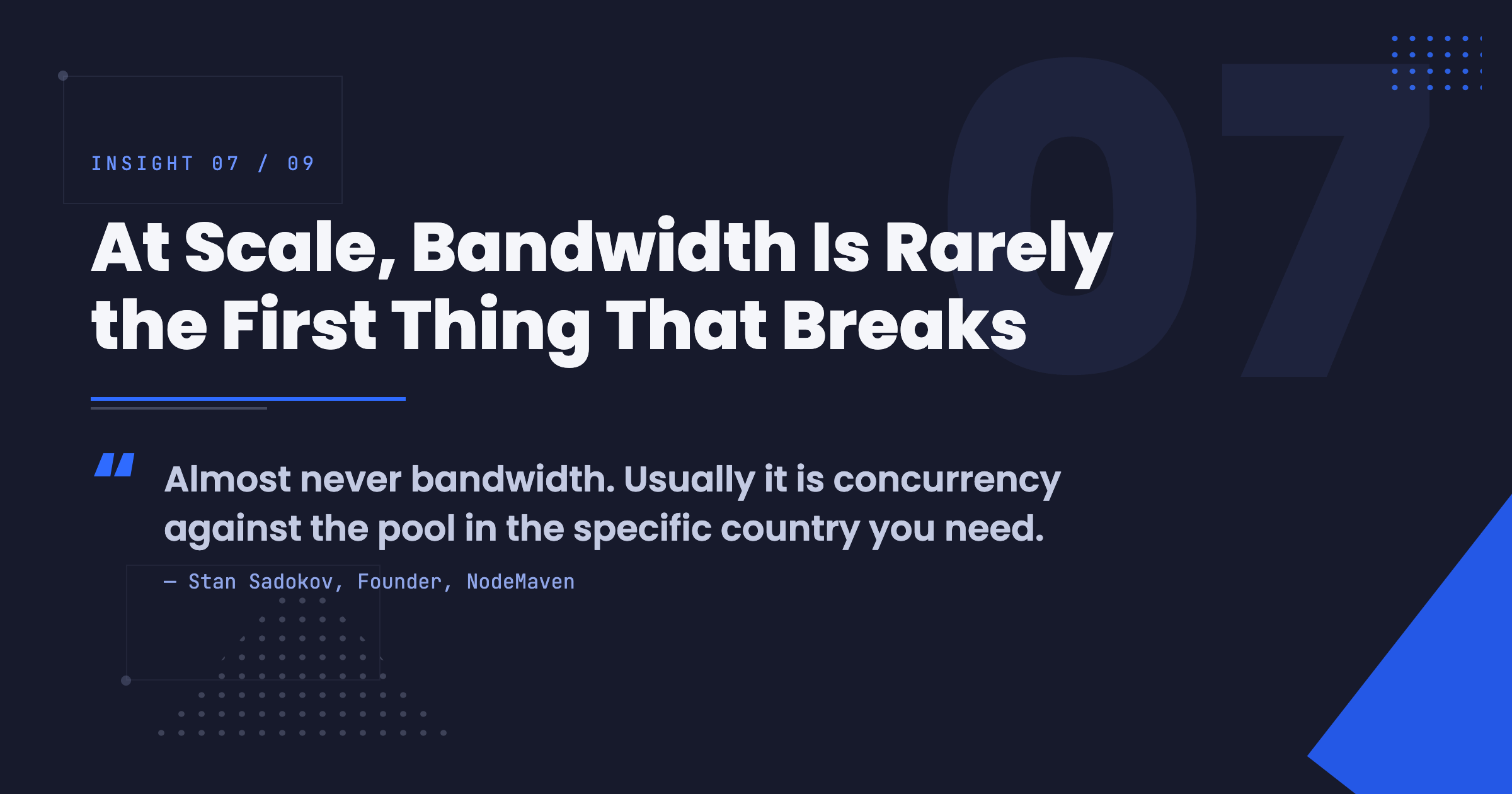 At Scale, Bandwidth Is Rarely the First Thing That Breaks