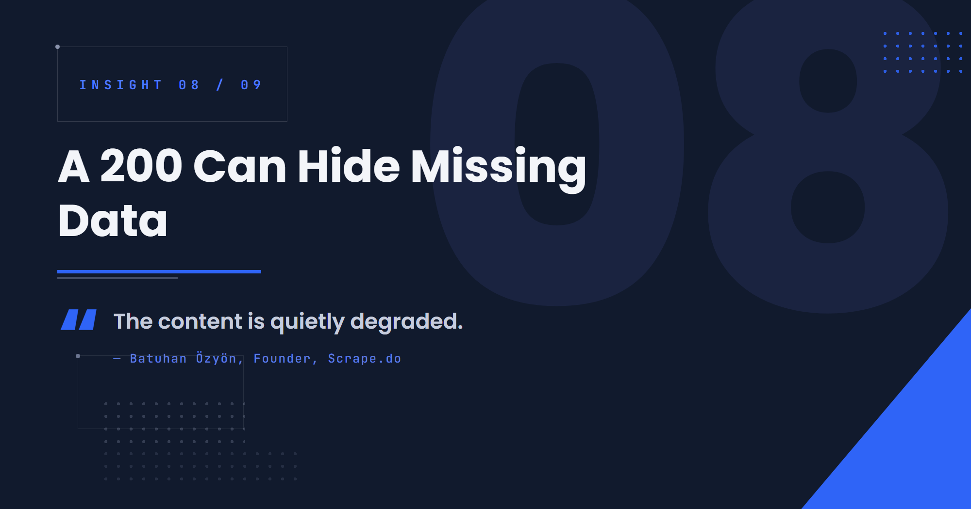 A 200 Can Hide Missing Data