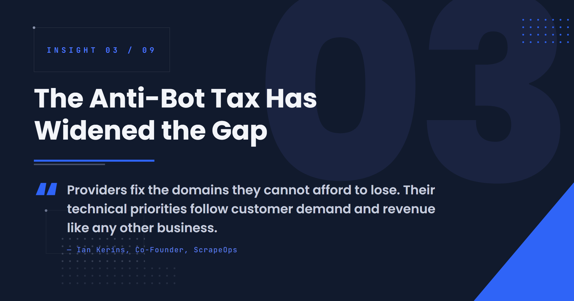 The Anti-Bot Tax Has Widened the Gap Between Providers