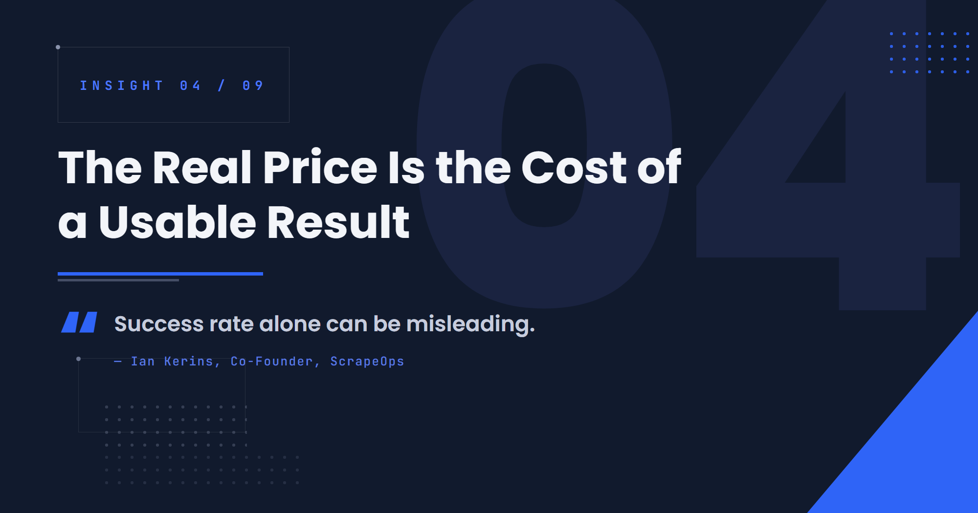 The Real Price Is the Cost of a Usable Result