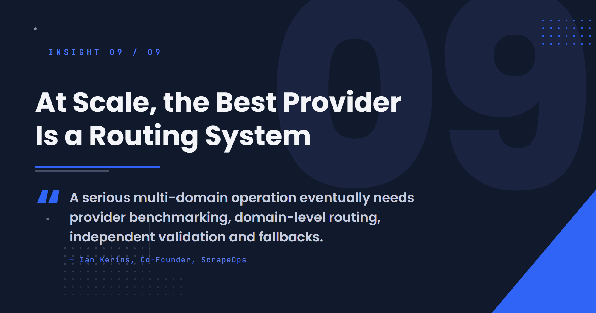 At Scale, the Best Proxy Provider Is a Routing and Validation System