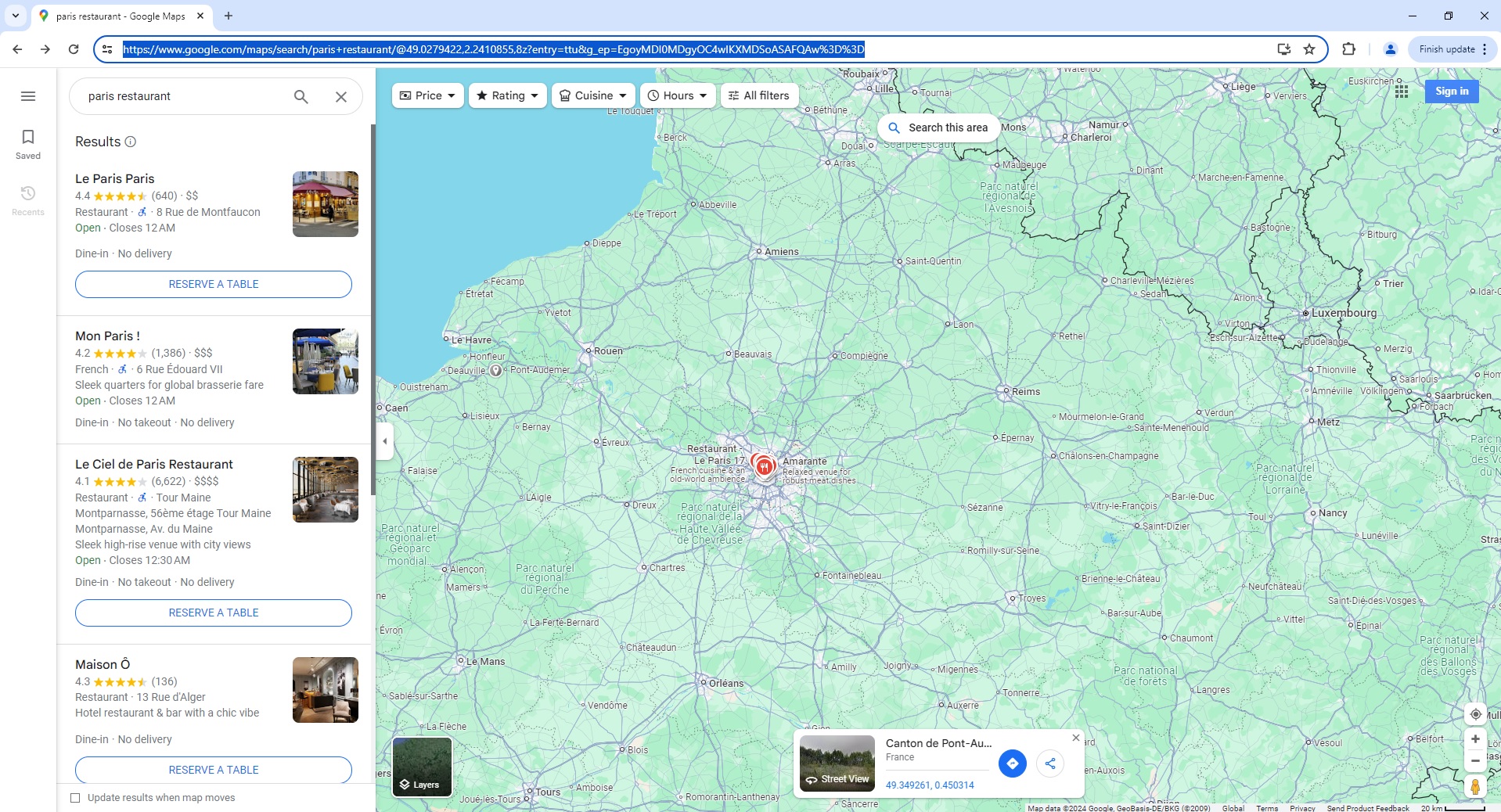 ScrapeOps Parser API - Google Maps Search Page