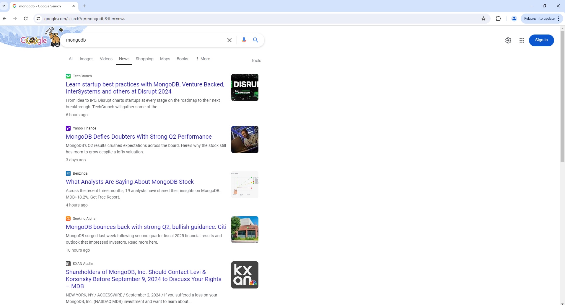 ScrapeOps Parser API - Google News Search Page