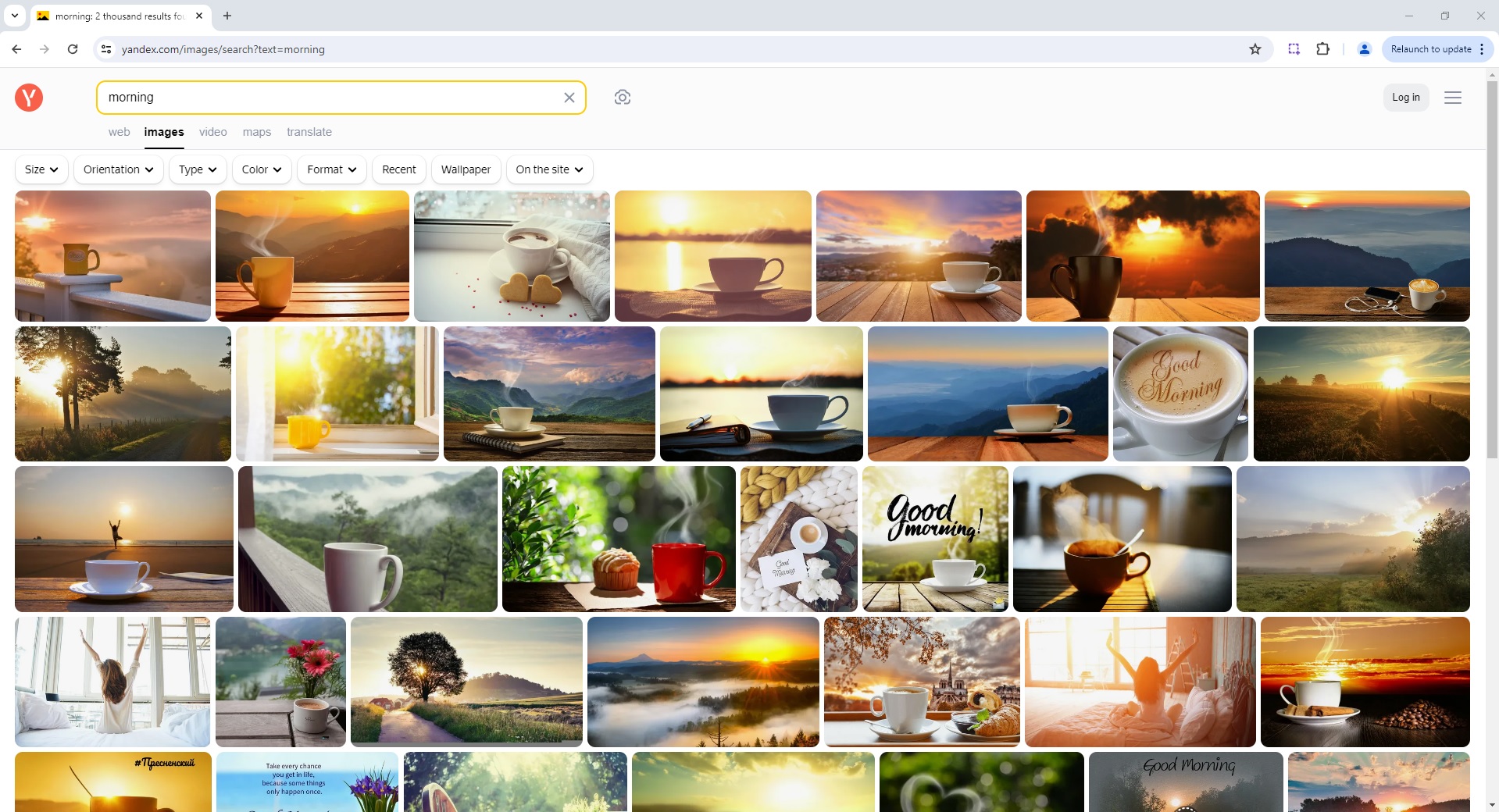 ScrapeOps Parser API - Yandex Image Search Page