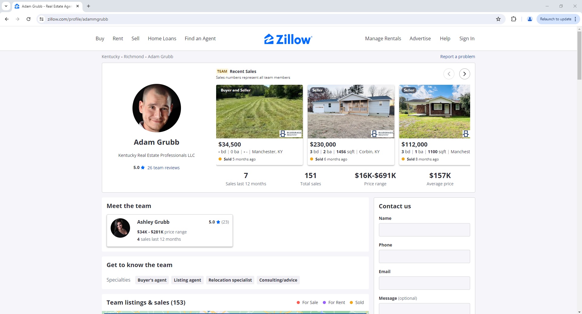 ScrapeOps Parser API - Zillow Agent Profile Page