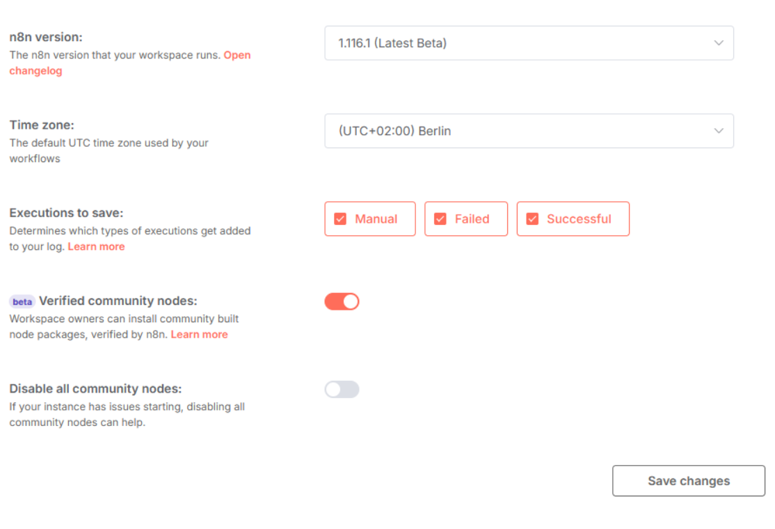 Enable Community Nodes