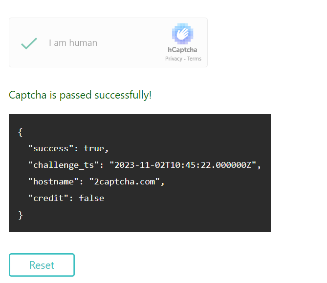 Bypass CAPTCHAs With Puppeteer - Solve CAPTCHAs With Puppeteer - hcaptcha solved