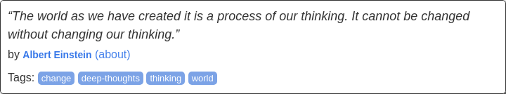 Quotes to Scrape First Quote Screenshot