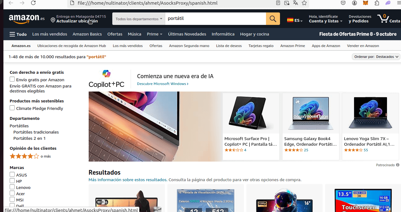Amazon.es Spanish