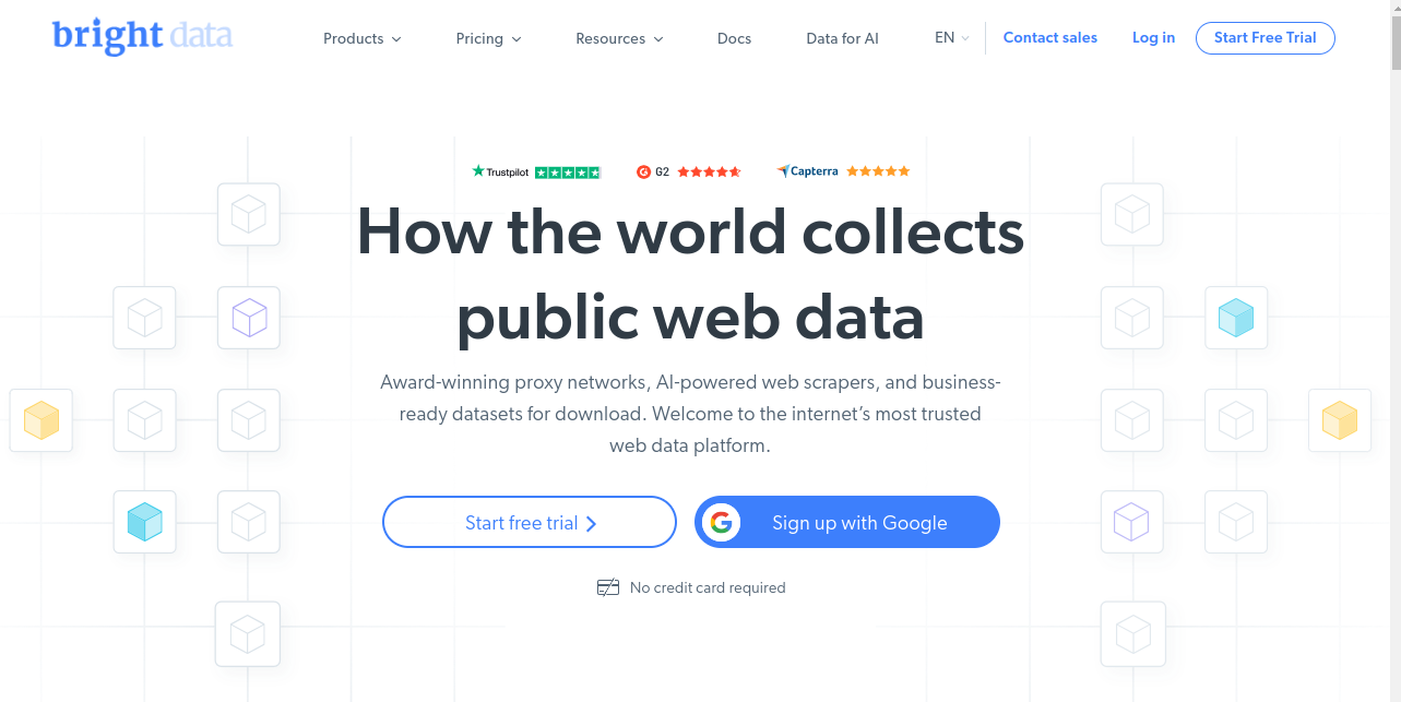 Bright Data Homepage