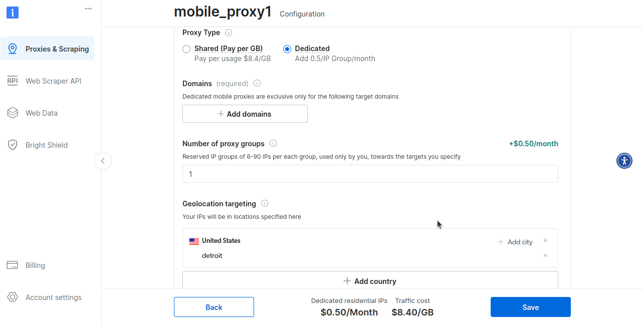 Reconfigure Mobile Proxies