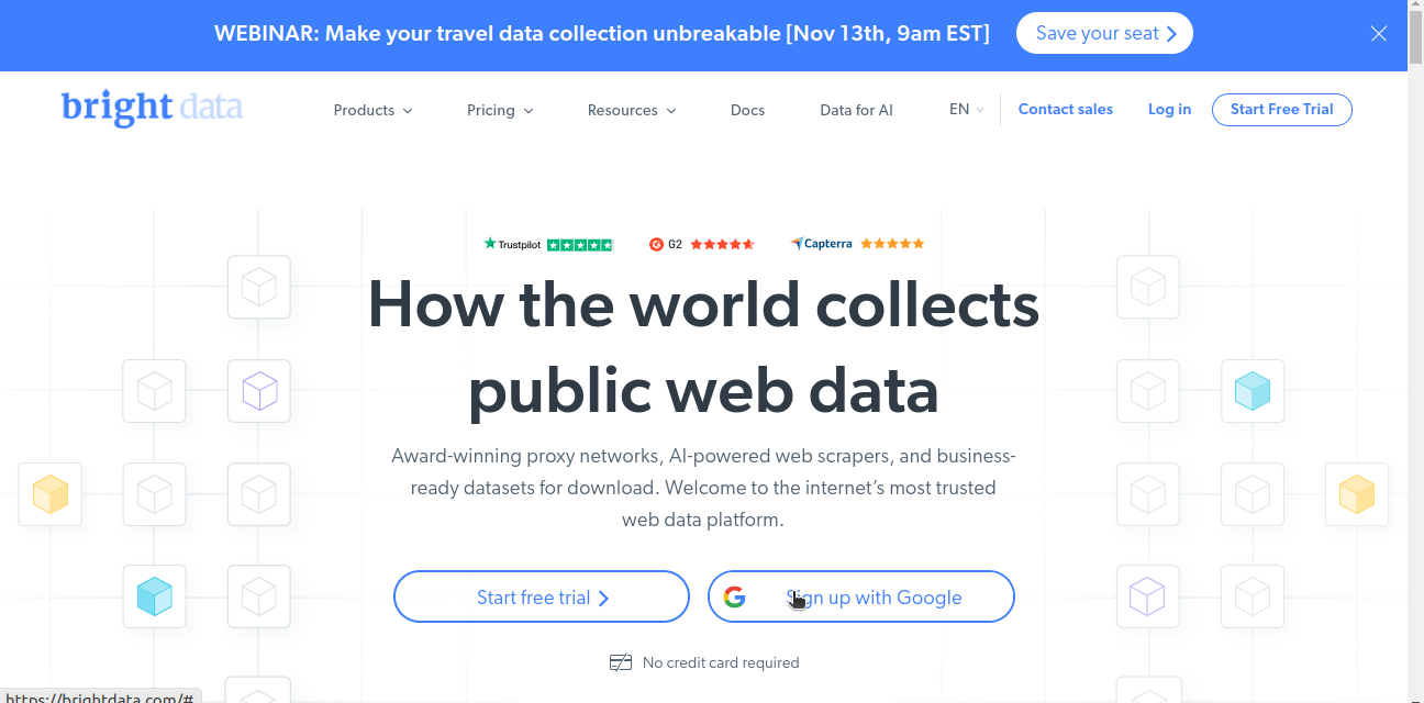 Bright Data Homepage
