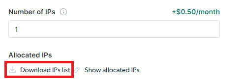IP Count and List