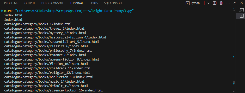 Python requests Result