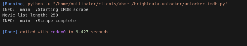 Brightdata Unlocker Test Results