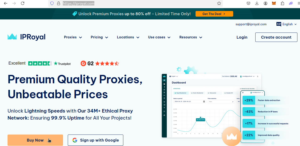 IPRoyal Homepage