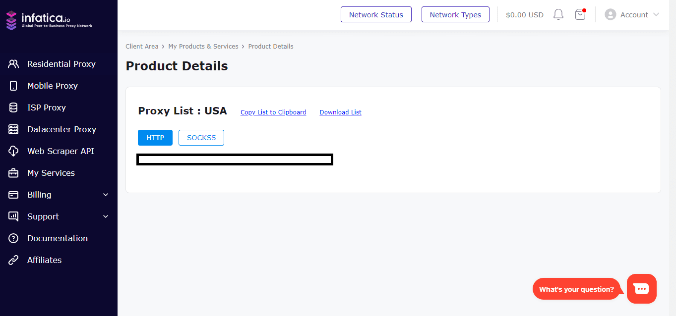 Static Proxy Dashboard