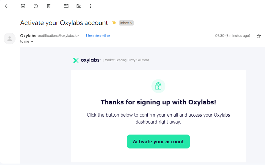Activate Your Account