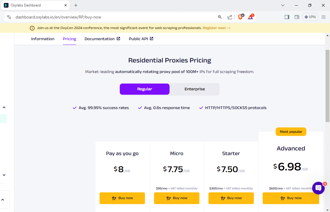 Choose 8GB Residential Proxies