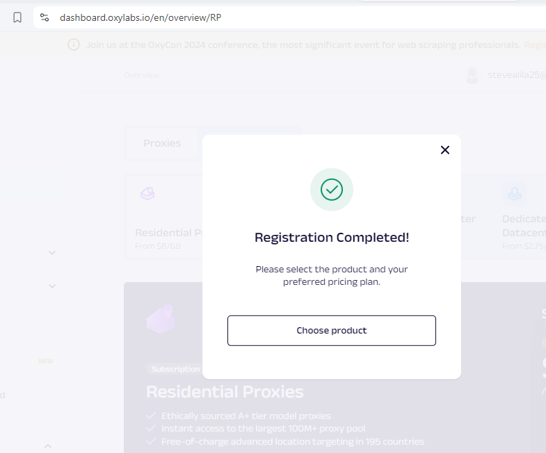 Registration Completed
