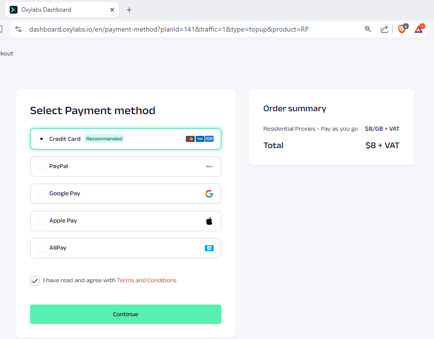 Select Your Payment Method