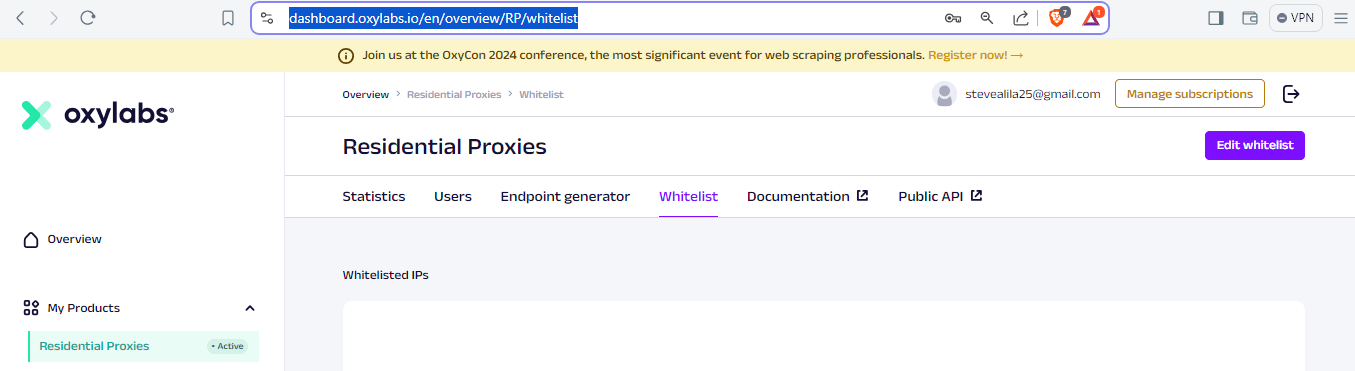 Whitelist