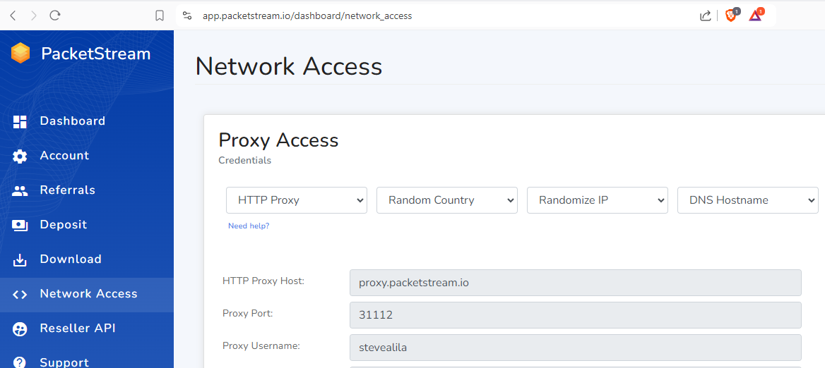 Proxy Details