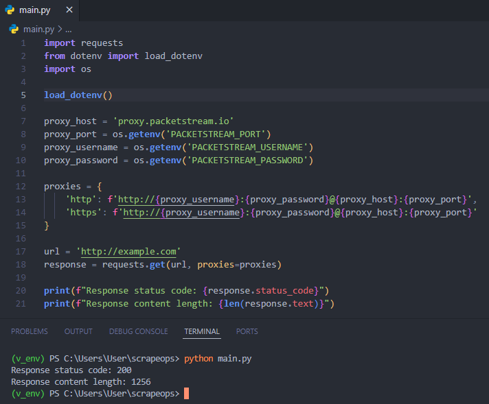 Requests example