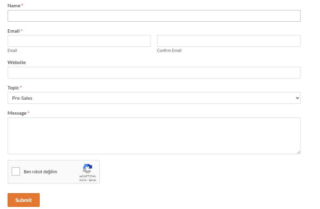 WPForms Contact Form