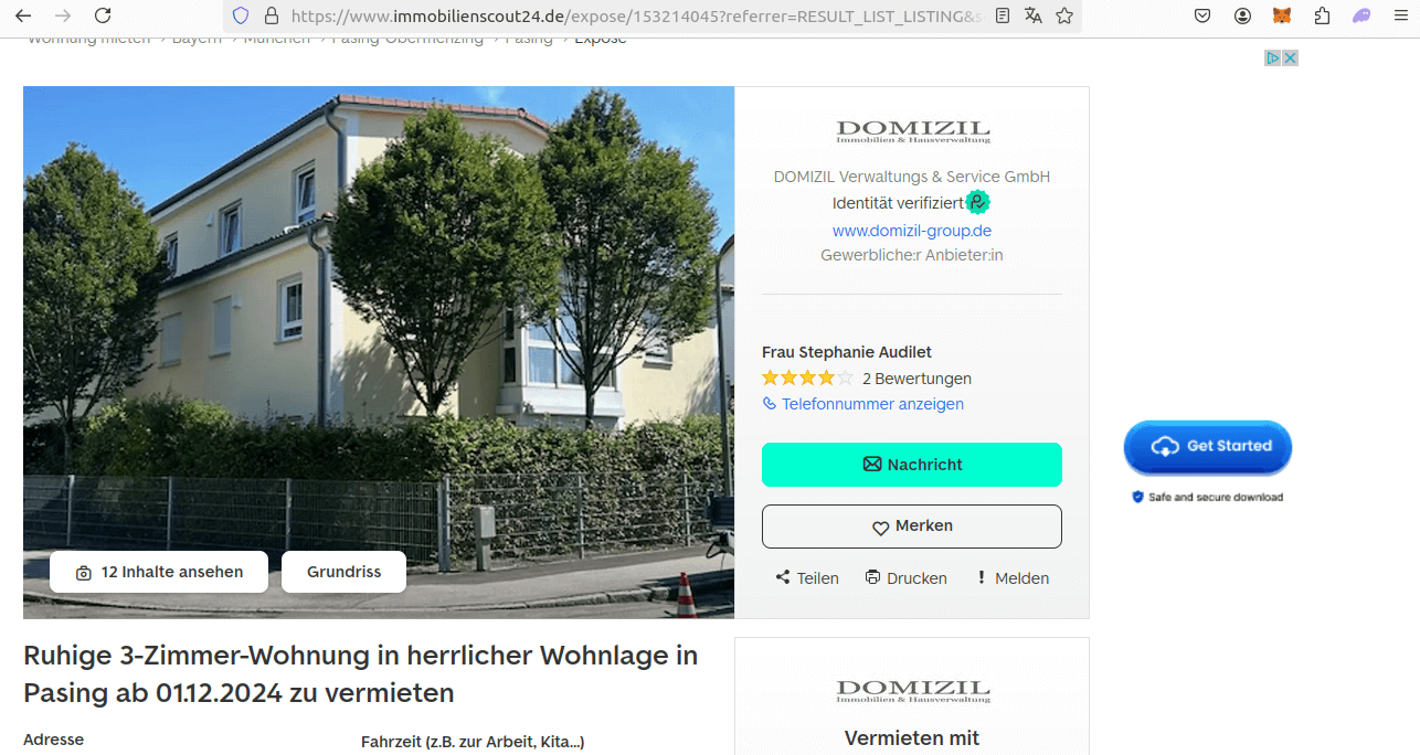 Listing Detail Page