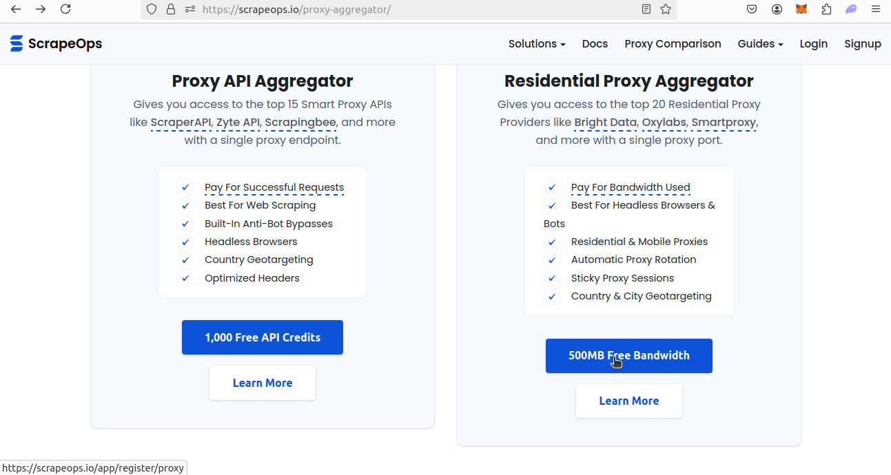 ScrapeOps Free Trial