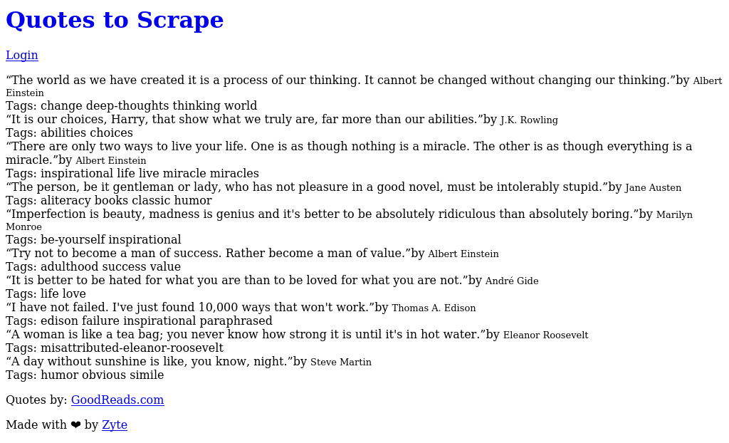 ScrapeOps Quotes to Scrape Fourth Scroll