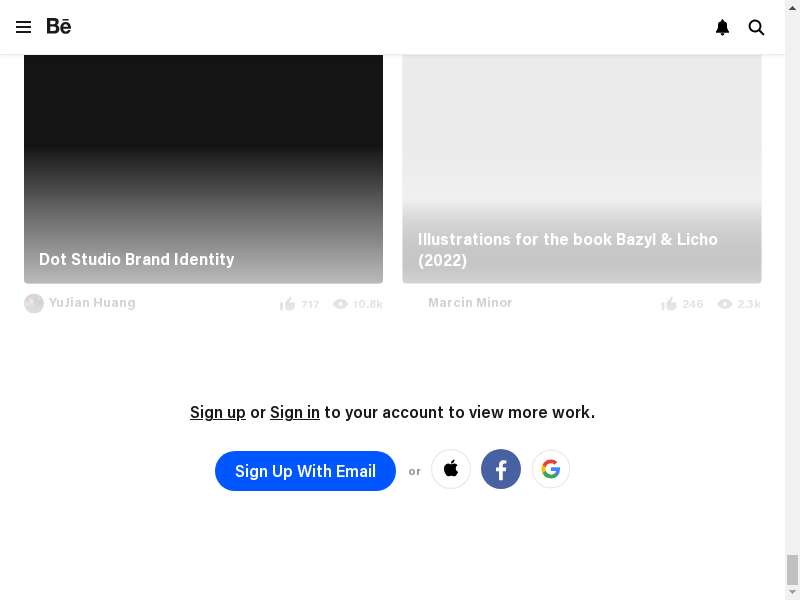 Selenium Behance Fourth Scroll