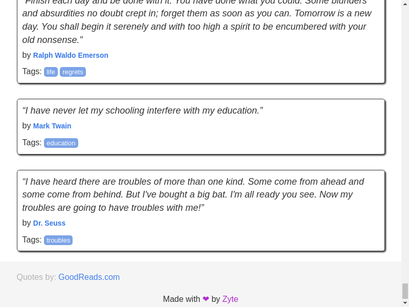 Selenium Quotes to Scrape Third Scroll