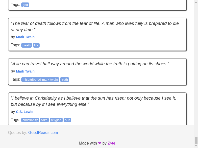 Selenium Quotes to Scrape Fourth Scroll