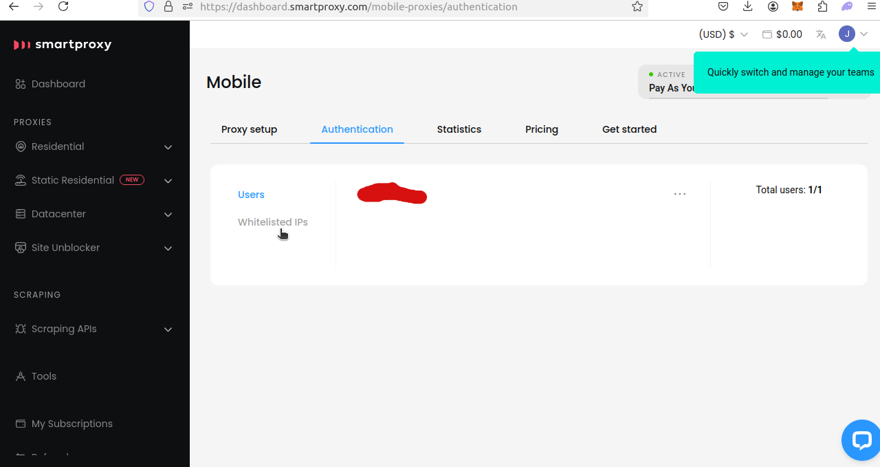 Smartproxy Add Whitelist