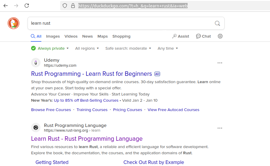 DuckDuckGo Search Results