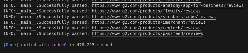 Scraper Results
