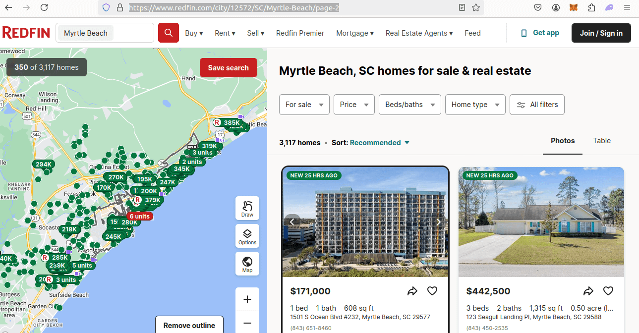 Search Results Page
